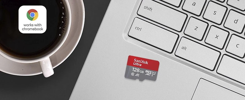 Carte SanDisk UltraMD microSDXCMC UHS-I de 128 Go* pour ChromebookMC