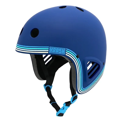 Krash Youth Full Speed Pin Stripe Blue Helmet