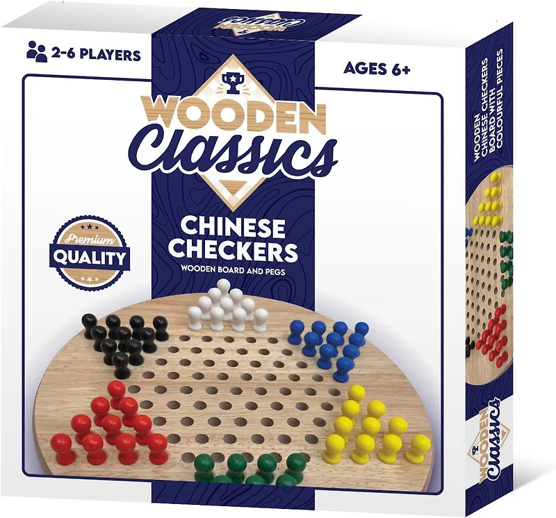Tradeopia Classiques en Bois – Jeu de Dames Chinoises