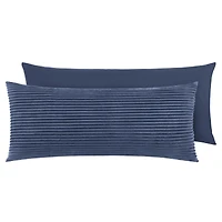 Oreiller de corps en peluche bleu océan
