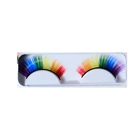 Rubies Rainbow Eyelashes with Glue, One Pair