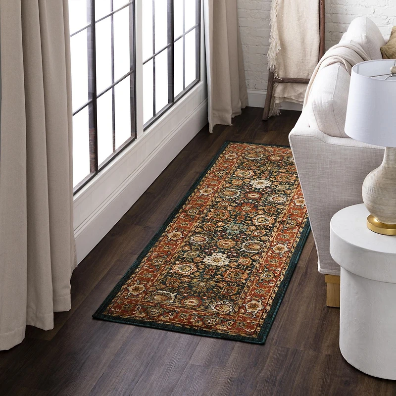 Mohawk Home Famalt Sapphire Woven Polyester Area Rug