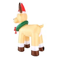 Occasions Christmas 8 Foot Inflatable Reindeer With Wreath