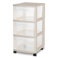 Sterilite Caisson à 3 Tiroirs - Bronzer