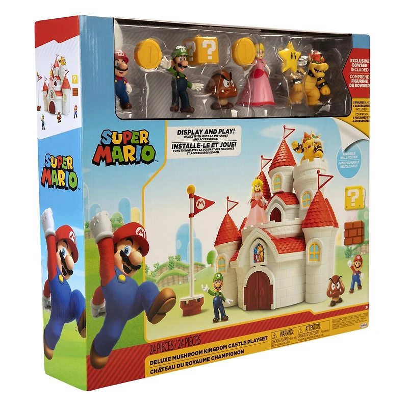 Super Mario Deluxe Mushroom Kingdom Castle Playset