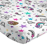 Jojo Siwa Sparkle Shine 4-Piece Full Sheet Set, 100% Polyester, Full (Double)