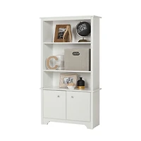 South Shore Vito 3-Shelf Bookcase with Doors