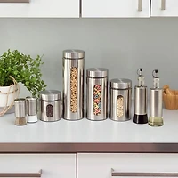 Essence Collection 4 Piece Stainless Steel Canister Set