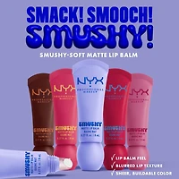 NYX Professional Makeup Smushy Matte Lip Balm, buildable tinted lip colour