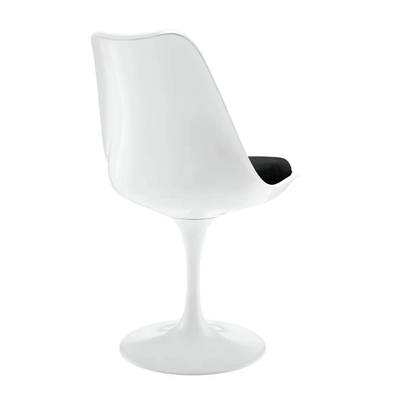 Chaise Tulipe Blanche Céleste Sans Accoudoirs Avec Coussin ENSEMBLE DE 3