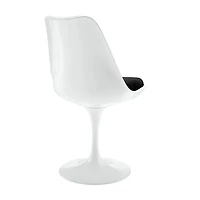 Chaise Tulipe Blanche Céleste Sans Accoudoirs Avec Coussin ENSEMBLE DE 3