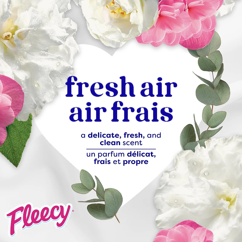 Assouplisseur de tissus concentré Fleecy, parfum Air frais, 1,36 L