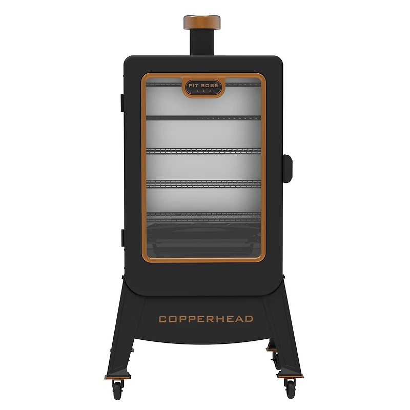 Pit Boss Copperhead 1300 Sq in Vertical Wood Pellet Smoker - Onyx Edition, Onyx Edition Copperhead