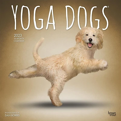 Yoga Dogs OFFICIAL | 2023 12x24 Inch Square Wall Calendar