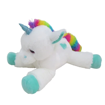 Peluche en forme de licorne en violet