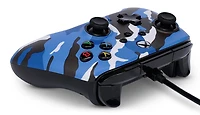 Manette câblée améliorée de PowerA pour Xbox Series X|S - Camouflage bleu