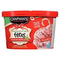 Chapman's Moments des Fêtes crème glacée à la torsade de menthe poivrée, dans un tub 1,5L