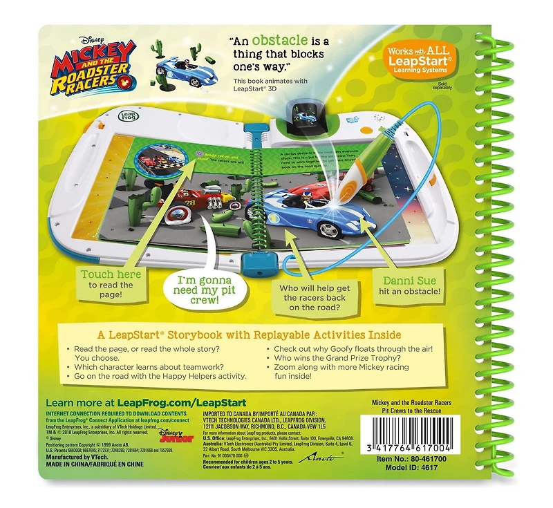 LeapFrog LeapStart 3D  Mickey And The Roadster Racers Pit Crews to The Rescue - Version anglaise