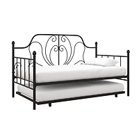 DHP Ivorie Metal Daybed with Trundle