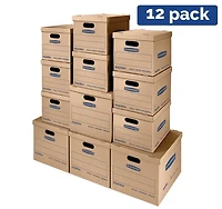 Bankers Box SmoothMove™, Kit classique, Boîtes petite/moyenne,  12 Paq.