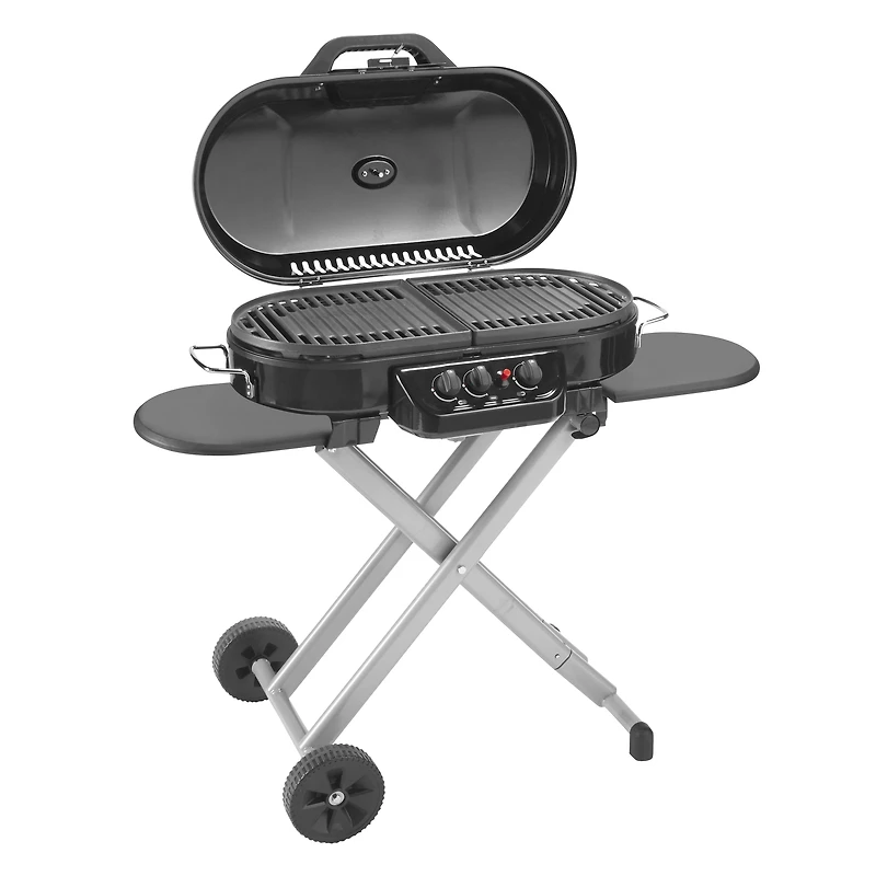 Coleman Roadtrip 285 Portable Stand-Up Propane Grill , 3 Adjustable Burners, 20,000 BTUs