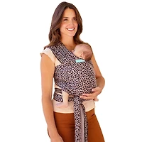 Porte-bébé Moby Wrap | Classique - Coton | Porte-bébé pour nouveau-nés et nourrissons | # 1 Baby Wrap | Aller à Baby Gift | Assure la sécurité et la sécurité de bébé |  Léopard