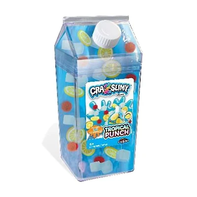Cra-Z-Art, Cra-Z-Slimy Milk Cartons Slime, Tropical Punch Scented Sensory Slime for Kids