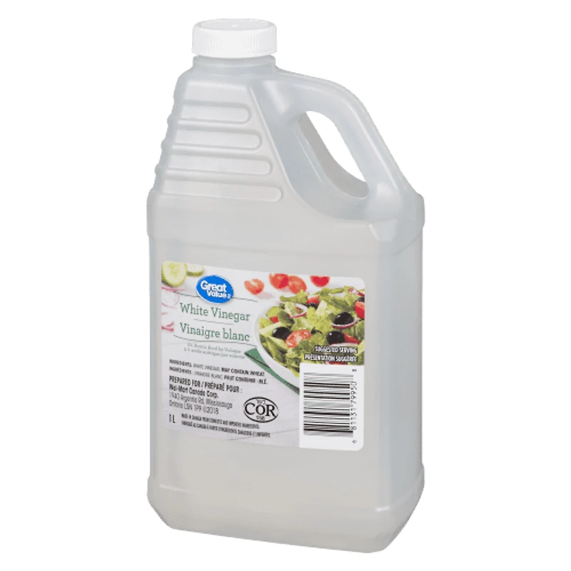 Vinaigre blanc pur de Great Value 1 l