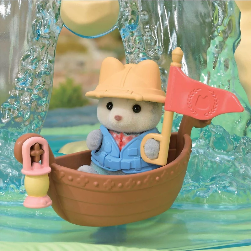 Calico Critters Secret Forest Falls, ensemble de jeu pour maison de poupée avec figurine et accessoires