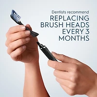 Brossettes de rechange pour brosse à dents Oral-B Clic, Nettoyage optimal, noir