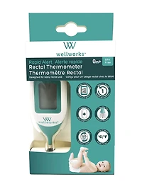 wellworks™  Rapid Alert Rectal Thermometer, Reliable and accurate!