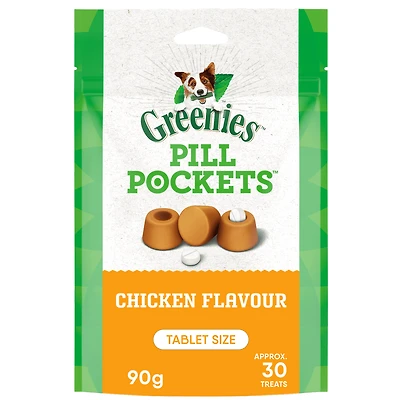 Gâteries pour chiens adultes GREENIES PILL POCKETS format pour comprimés saveur de poulet