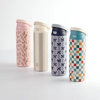 Bouteille d'eau TAL 2 en 1 en acier inoxydable avec paille et couvercle à pression, 78 cl, nœuds bleus TAL 24OZ 2-EN-1 - Nœuds bleus