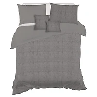 Safdie & Co. Clipped Jacquard Comforter Set 5PC - Matisse Double Queen
