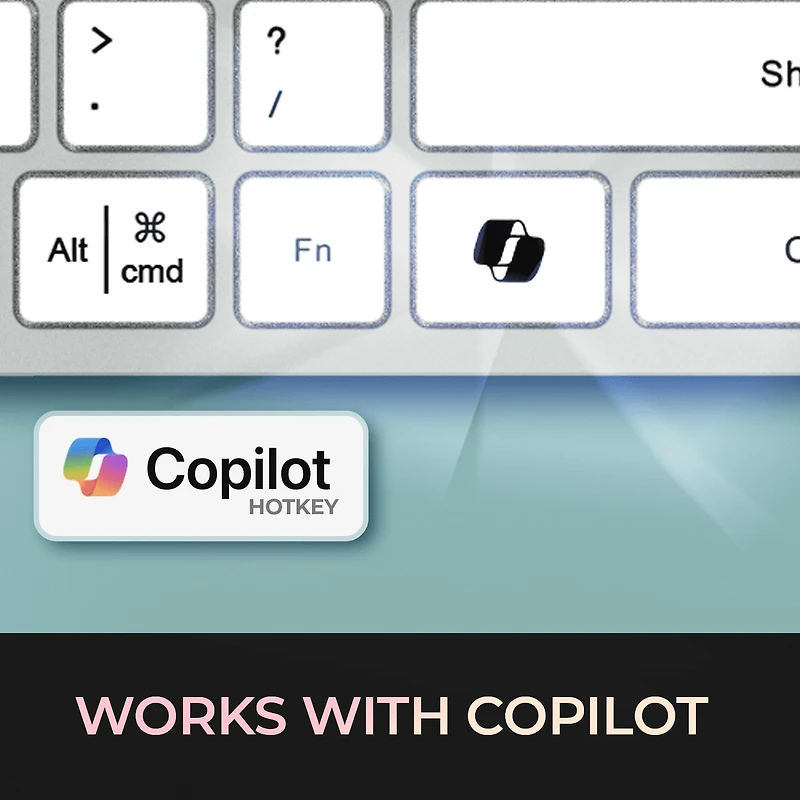 Clavier de bureau à commutateur ciseaux multi-OS (blanc)