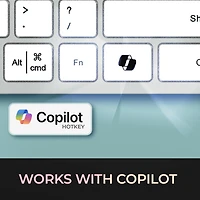 Clavier de bureau à commutateur ciseaux multi-OS (blanc)