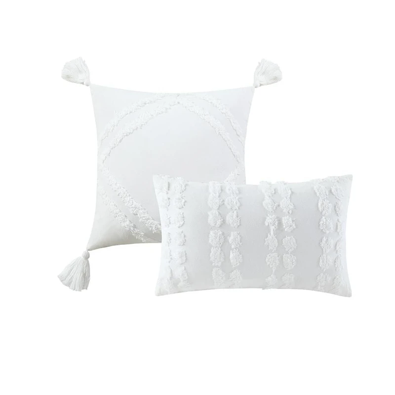 Ensemble d'édredon 5 piéce de Home Trends Ensemble d'édredon diamant chenille, 2 place / grand