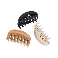 Goody Planet Arge Rounded Clip 3Ct - Neutral