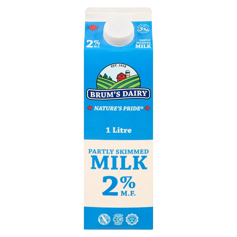Lait partiellement écrémé à 2 % M.G. de Brum's