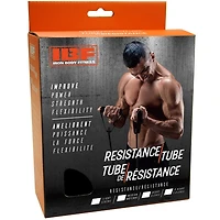 Iron Body Fitness Bande de Résistance avec Poignées en Mousse, Tube d’Exercice en Latex pour Entraînement et Étirement