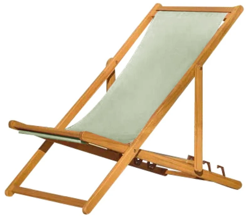 Chaise transat d'extérieur F.Corriveau International avec coussin