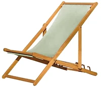 Chaise transat d'extérieur F.Corriveau International avec coussin