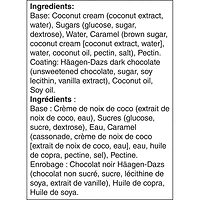 HÄAGEN-DAZS Sans produits laitiers Noix de coco et caramel, 3 x 88 ml