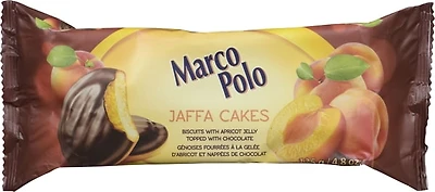 Marco Polo Jaffa Cakes with Apricot Jelly and Chocolate Coating, 135g, Apricot Jaffa Cakes