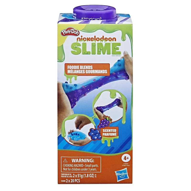 Play-Doh Nickelodeon Slime Brand Compound Mixed Berry Scented Foodie Blends Kit
