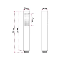 The akuaplus® thermostatic Shower Set with 4-Way Diverter and with stop, 2 Hand Showers, 2 shower posts, or simultaneously, Chrome Finish.