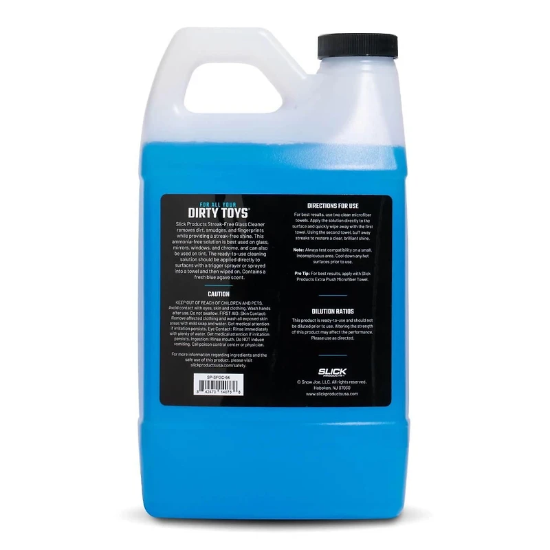 Nettoyant pour vitres sans traces Slick Products - 64 oz.