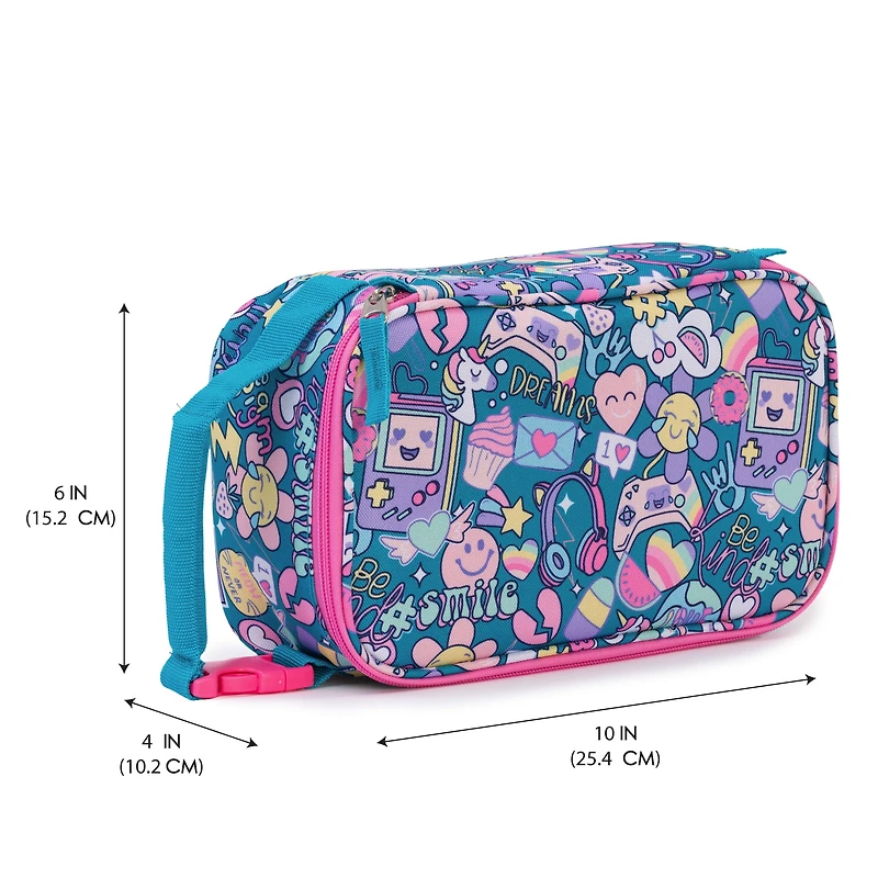 Jetstream Insulated Lunch Bag for Kids with Padded Handle, Lunchbox for School, School Lunch Bag