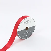 UNIQUE CREATIV, ruban, satin simple face, rouge, 100 % polyester, 15 mm x 5,5 m (⅝ po x 6 v)
