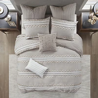 Home Essence Lennon Taupe Comforter Set